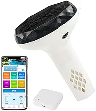 Solar Pooltester 6-in-1 Smart Wassertester mit WLAN-Box – pH, Salz, EC, ORP, TDS, Temperatur – Schwimmender Solar-Wasserqualitätstester für Pool, Spa & Whirlpool