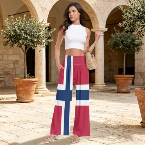 Pantalon de détente extensible et ultra doux aux couleurs de la Norvège - 5