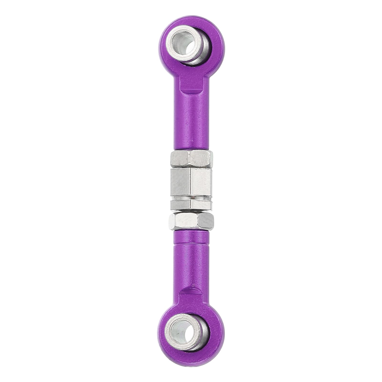 sourcing map 3 Pcs Steering Servo Turnbuckle Rod RC Aluminum Alloy Linkages for HSP 1/10 94123 On-Road RC Car (Purple, 38mm)