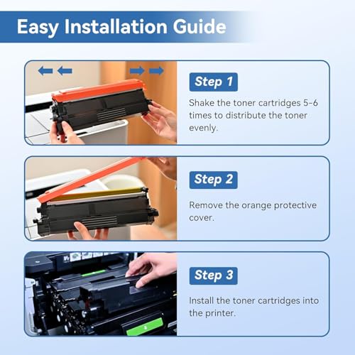 Image of MYTONER Compatible Toner Cartridge Replacement for Brother TN635XL TN-635XL TN635 for HL-L8430CDW HL-L8430CDWT HL-L8570CDW MFC-L8730CDW MFC-L8930CDW MFC-L8970CDW MFC-EX575 Printer (4 Pack, B /C /M /Y)