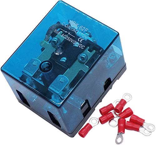 TWTADE/JQX62F2Z Coil Voltage AC 110V 80A DPDT Relay