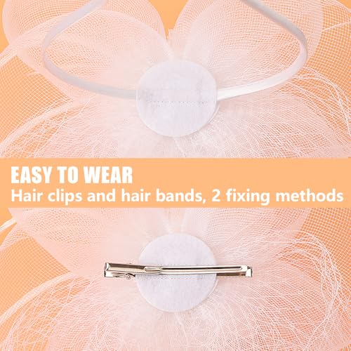 Image of DRESHOW Women Fascinator Hats Tea Party Hat Vintage Pillbox Hat Headband for Cocktail