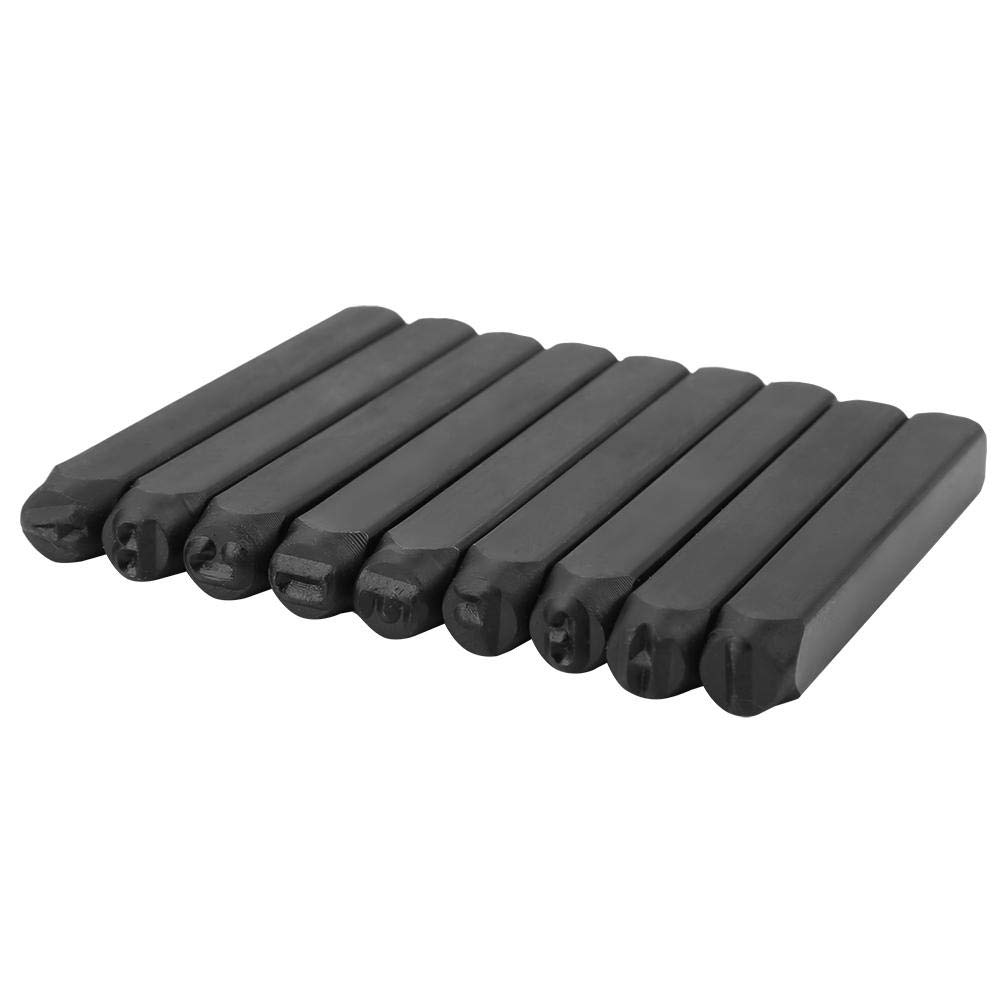 Lot de 36 poinçons à frapper avec chiffres et lettres de 0 à 9, de A à Z et de 5 mm