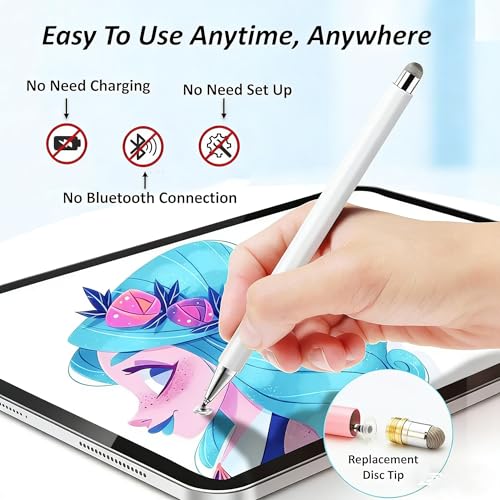 Lápiz capacitivo compatible con Samsung Galaxy Tab A11 A9 A8 bolígrafo táctil universal iOS Android 3