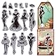 GLOBLELAND 8.7X7 Vintage Lady Cling Stamps Modische Frau Haftstempel Modemodell EVA Gummi Stempel Für Die Kartengestaltung Fotoalbum Papierbasteldekor DIY Scrapbooking