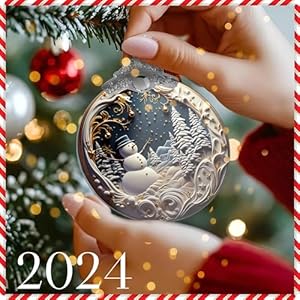 Christmas ornaments 2024 snowman unique christmas ornaments 4 inch acrylic ornament art holiday decoration car interiors decors 2024 christmas ornament  urban country home decor