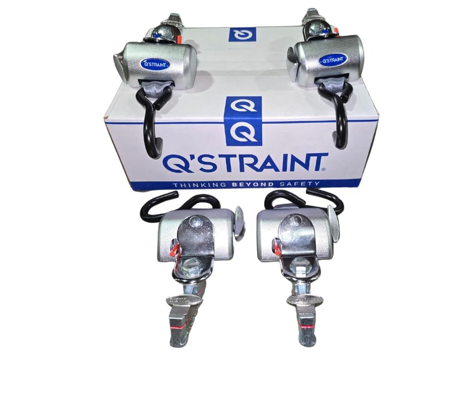 Q'Straint QRT Kit de 4 correas para silla de ruedas miniatura 1