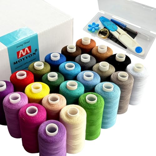 Set de Hilos para Coser - 24 colores surtidos de 500 yd cada uno miniatura 1