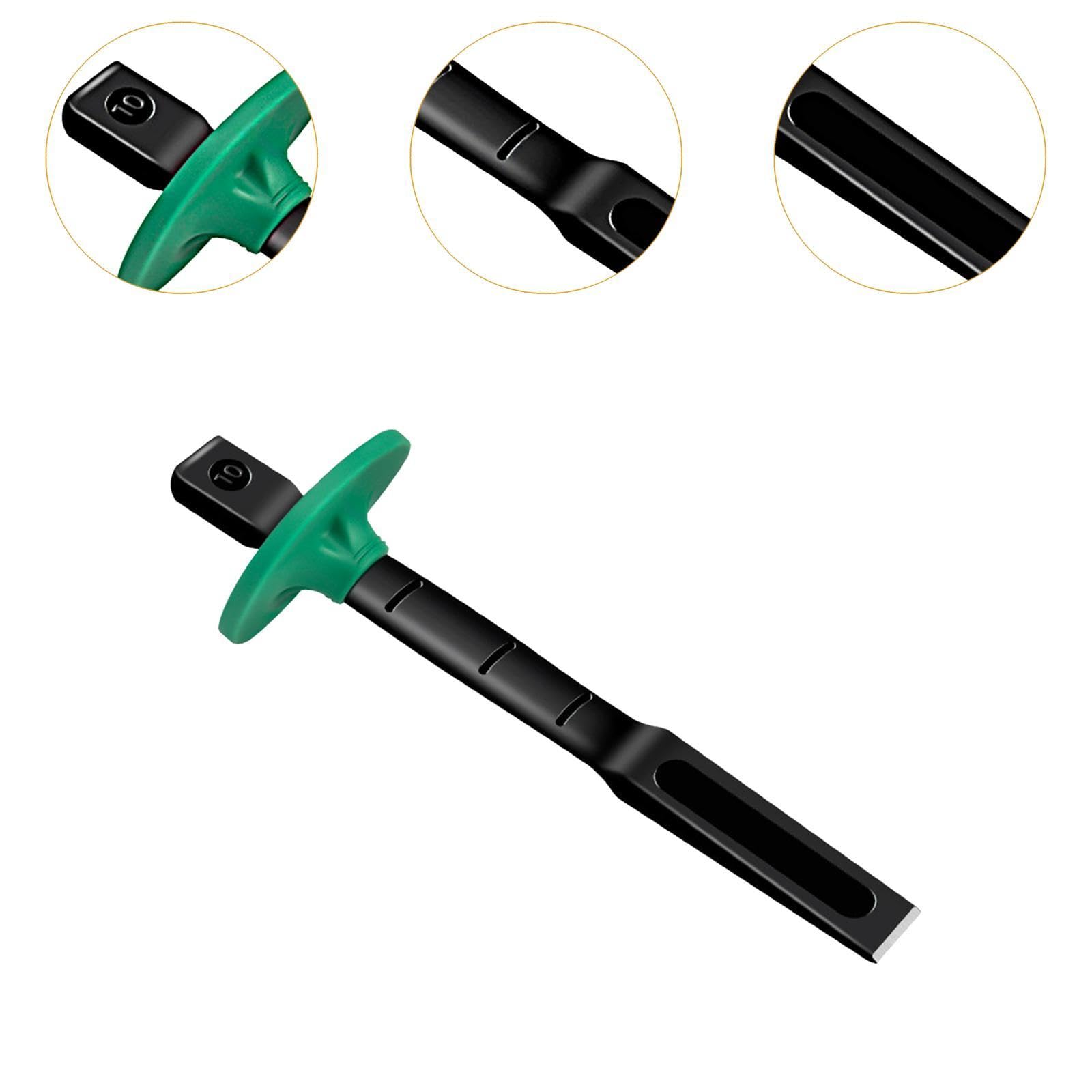 Harilla Cincel de Mampostería, Cincel Plano, Herramienta Manual Antideslizante, Multiusos, para Cortar Piedra de Cemento, Herramienta de Hormigón para Demolic, 25cm