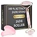 Produktbild Gesichtsroller Rosenquarz Gua sha set gua sha stein original gua sha rosenquarz roller jade roller gesicht guasha set face roller jaderoller gesichtsstein rosenquarz stein gesichtsmassage roller