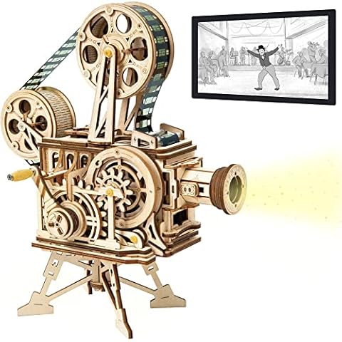 ROKR 3D Wooden Puzzles Vitascope for Adults - Model Building Kits Mechanical Construction for Adults to Build, Educational Brain Teaser DIY Crafts Kits, Halloween Collection Gifts for Men (Vitascope) Cover
