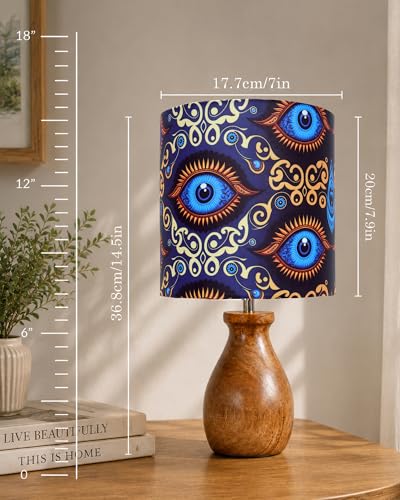 Image of Homesake Dovel Pot Table Lamp For Living Room Decoration | E27 Holder, Bulb Included | Warm Light | Desk Nightstand Light, Decorative Lamps For Bedroom, Beside,Study & Home Decor, Beauty In Eye Shade