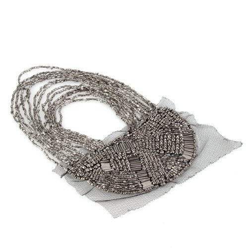 Spilla - SODIAL(R) Metallo Organza spalla spilla