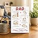 BlinkWishes Father's Day Card from Dog, Dog Dad Fathers Day Card with Seal and Envelope, Cute Puppy Dogs Greeting Cards For Dad Husband Boyfriend, Dogs Owner, Pet Lovers