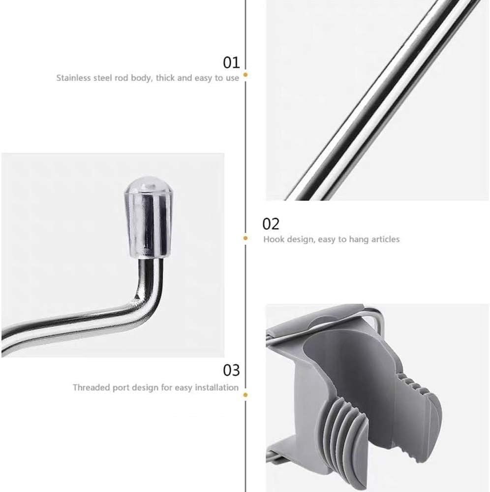 Photo 1 of 1pc Stainless Steel Clip On Faucet Storage Rack,Faucet Towel Bar Kitchen Drying Rag Hanger Dishcloth Shelf Brush Sponge Holder Hook,Sink Kitchen Tool,Organizer Dish Racks and Holders,Silver