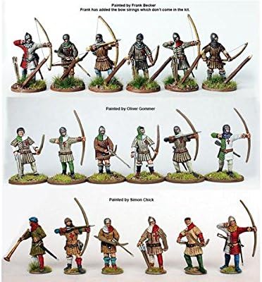 Perry Miniatures: 28mm English Army 1415-1429 Wargaming Miniatures (36 Miniatures: 24 Archers, 12 Gunmen, 18+) - Image 4