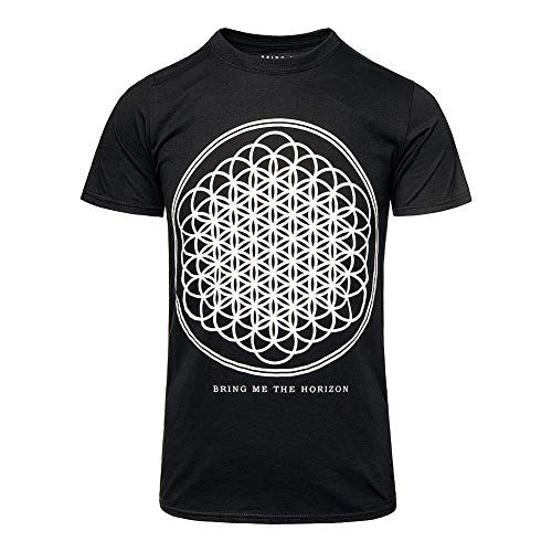 Bring Me The Horizon Men's Sempiternal Tour (Back Print) Slim Fit T-Shirt Large Black