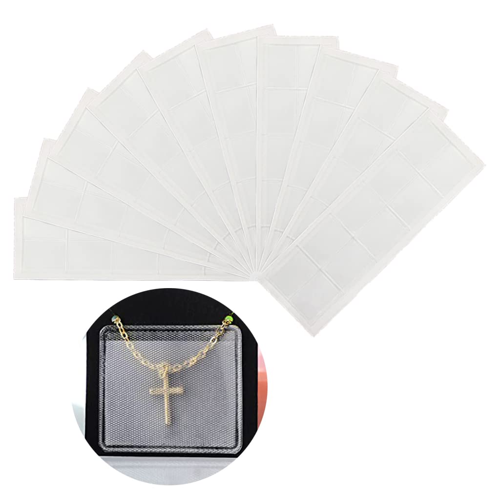 HDOYTXXM 100Pcs Self-adhesive Necklace Chain Bag for Display Card Storage Loose Jewelry Storage Display Cards with Adhesive