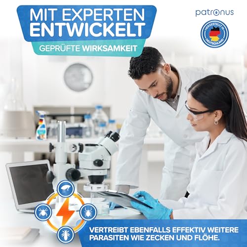 Milbenspray Hunde & Katzen, effektive Milben-Abwehr 500ml mit ätherischen Ölen - Grasmilben Spray für Hunde & Katzen, Milbenspray Hund, Milbenspray Katze - dezenter Duft, wirksam und laborgeprüft