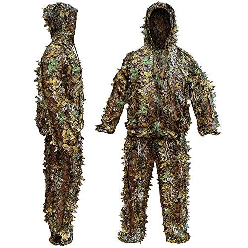Lylpyhdp Ghillie Suit, Kids Adult 3D Leafy Camouflage Clothing thumb #4