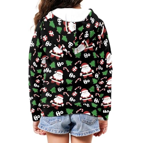 Image of Unisex Zipper Sweatshirt Boys Girls Hooded with 2 Pocket Pullover Hoodies for 6-16Y Kids