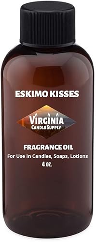 Eskimo Kisses Aceite aromático (botella de 4 onzas) para hacer velas, hacer jabón, hacer tartas, aerosoles de habitación, lociones, ambientadores de