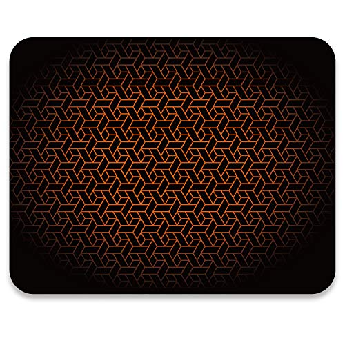 AUDIMI Mouse Pad Parallelogram Pattern Gradient Color Cute Rectangle Mouse Mat Anti-Slip Base for PC Office Work Game