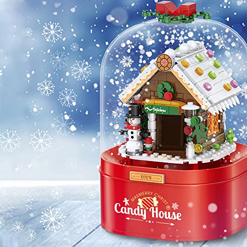 Majoma The Christmas Music Box Baustein Kreativserie Christmas Scene Spieluhr Bausatz Kompatibel Mit Lego-Technologie – Bild 5