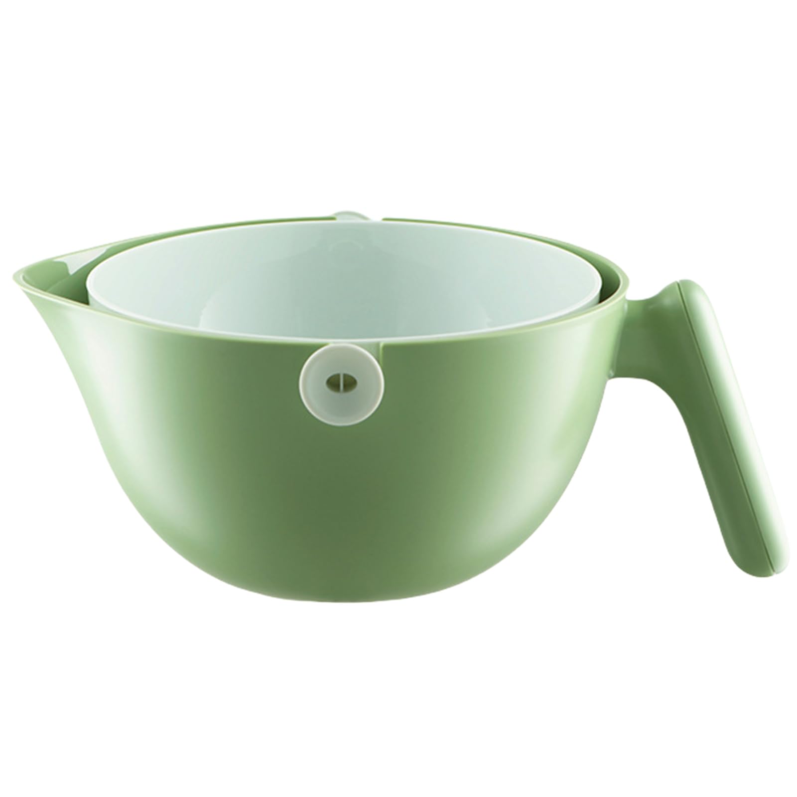 MALSSE Kitchen Strainer Bowl Set Fruit Drain Basket Double Layer Strainer Kitchen Colander Vegetable Washing Basket for Food