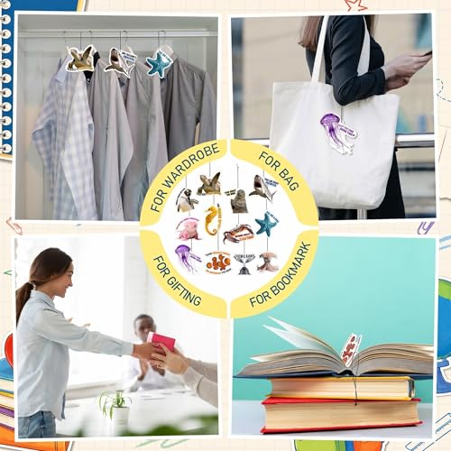Image of Siifert 48 Pcs Evs Week Gifts Bulk Ocean Theme Bulk Funny Air Freshener Car