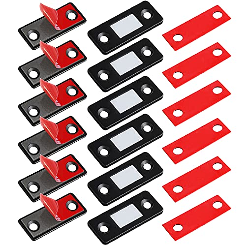 Iman Puerta Adhesivo Jiayi 6 Pcs Cierre Magnetico Para Puerta Ultra-fino Pestillo Puerta Corredera Iman Armario Magnético Pestillo de Cocina Mueble Cierre Cajones Alacena Clausura Cerradura Magnetica