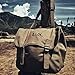 SMONT WW2 US M1936 Musette Bag Army Field pack Canvas Backpack with Shoulder Strap, Khaki, 11.4 x 11 x 5.5 Inch