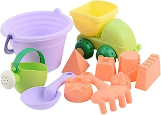 ibasenice 11 Pçs Brinquedos De Verão Para Crianças Caixa De Areia Conjunto De Verão Brinquedos De Areia Ferramentas De Praia Para Crianças Moldes De Praia Balde De Praia De Borracha Macia