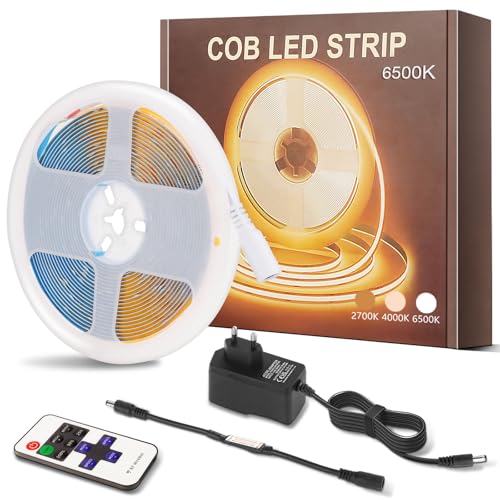 5M Tira LED COB de 6500K 24V flexible Luces