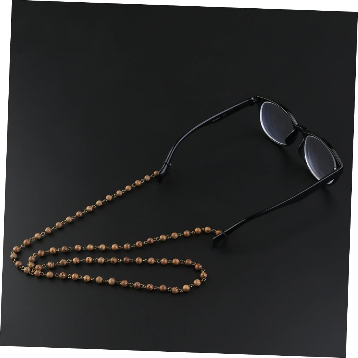 3stücke Holz Brillenhalter Kette Mit Perlen Handgefertigter Und Elastischer Für Brillen Als Schmuckstück Und Stilvolle Aufbewahrung Für Sonnenbrillen Und Lesebrillen