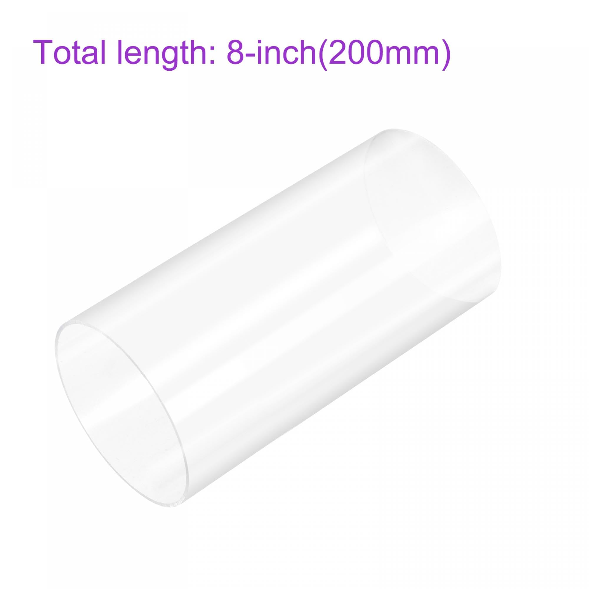 96mm x 100mm 8" Trasparente Acrilico Tubo Rigido Plastica per Acquario, Acqua Raffreddamento Sistema, Idraulico