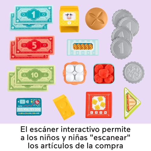 Caja registradora Fisher-Price contra el aburrimiento infantil que enseña números a los 2 años 5