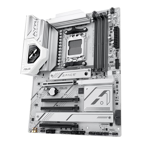 Image of ASUS X870 AYW Gaming WiFi W AMD X870 AM5 ATX Motherboard, 12+2+1 80A DrMOS Power Stages, DDR5, PCIe 5.0 Ready, PCIe 5.0 x16, 3X M.2, Wi-Fi 6, 2.5Gb LAN, HDMI, USB4, USB 20Gbps Type-C, Aura Sync