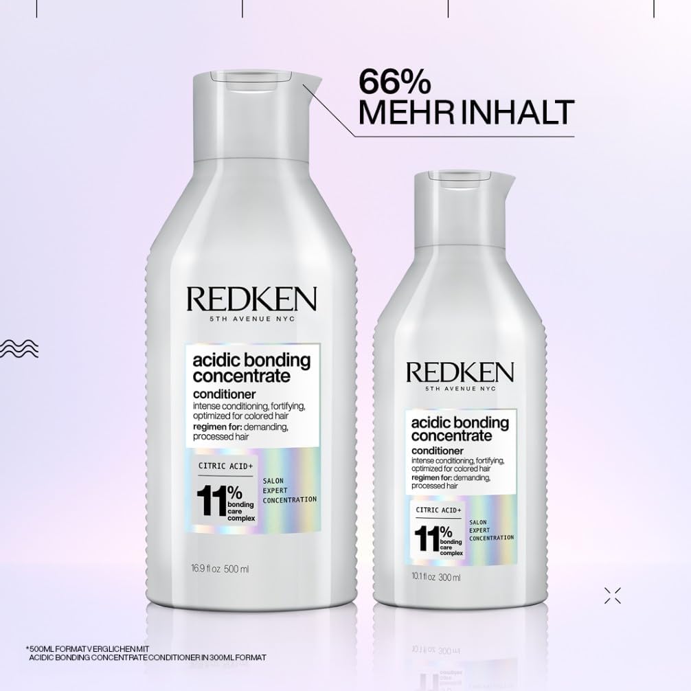 Redken XL Pflegeset für Schutz vor Farbverlust, Konzentrierte All-In-One Formel, Für mehr Glanz und Geschmeidigkeit, Acidic Bonding Concentrate Shampoo 500 ml & Conditioner 500 ml