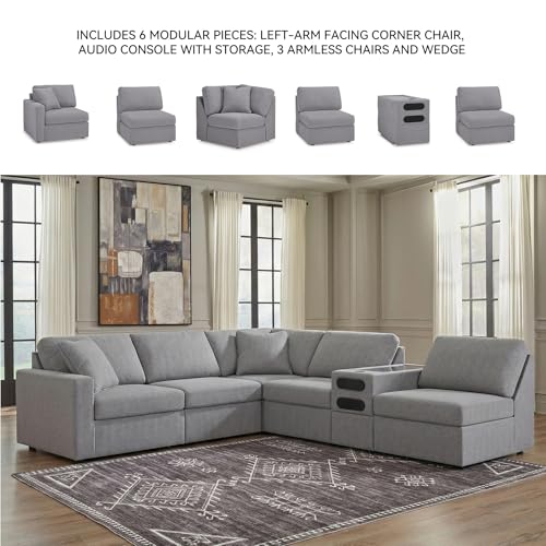 Image of Signature Design by Ashley 6-Piece Modular Sectional Sofa with Storage