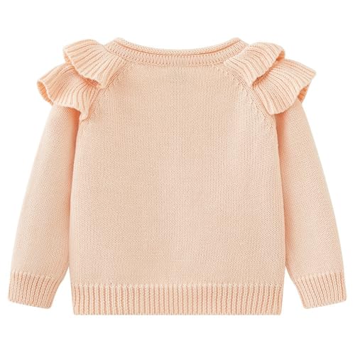 Casual Warm Coat for Kids Girl's Printed Sweater Tops Cherry Embroidery Knit Cardigan Knitted Down Jacket Coat Tops3