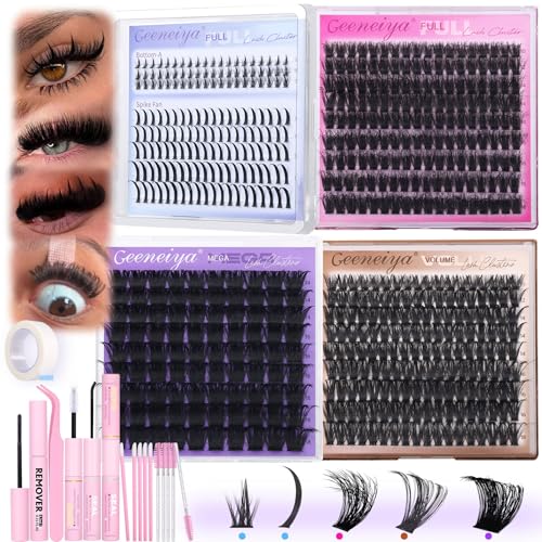 Geeneiya 5 Styles Lash Clusters Kit