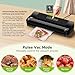 Bonsenkitchen Vacuum Sealer, Fast-Compact Vacuum Sealer Machine, High-Speed Continuous Working, Multi-Functional Food Vacuum Sealer with Vacuum Bags & Accessory Hose (Black)