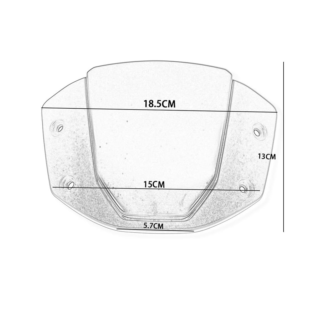 Deflettore parabrezza moto Per CB650R CB 650 R 2024 2025 Parabrezza Sportivo Per Moto Deflettore Anteriore Per Con Staffa Carenatura