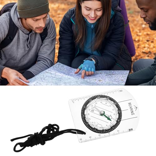 Brújula de orientación PATIKIL 3 pack blanca para camping miniatura 6