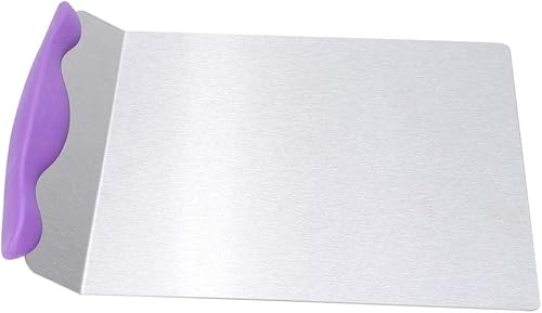 Miniatura 8 de Bandeja de transferencia de pizza de acero inoxidable para repostería, herramienta para hornear, placa móvil, pala elevadora de pasteles