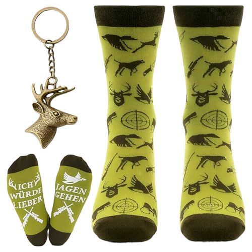 Znnhnn Juego de regalos de cazador, calcetines divertidos para