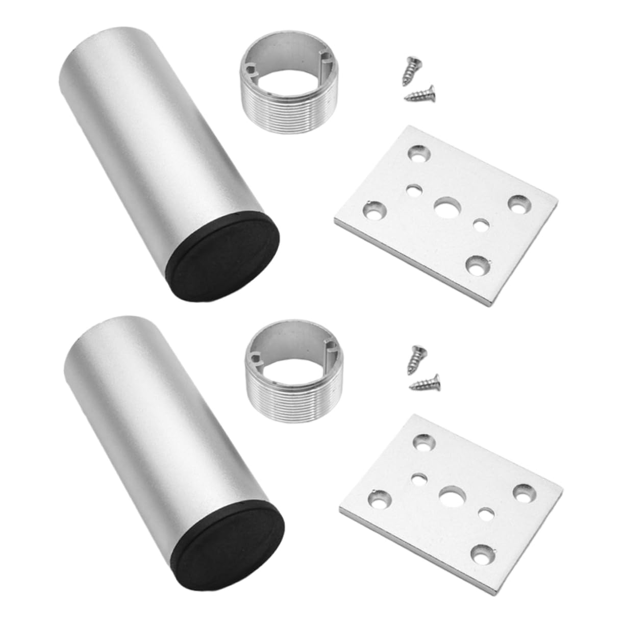 Pies ajustables para muebles: elimina los desniveles con este kit metálico de 10 piezas