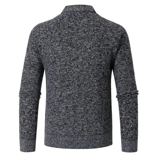 Mens Winter Cardigan Sweatercoat Single Breasted Sweaters Outerwear Men Solid Color Causal Slim Fit Cardigan2