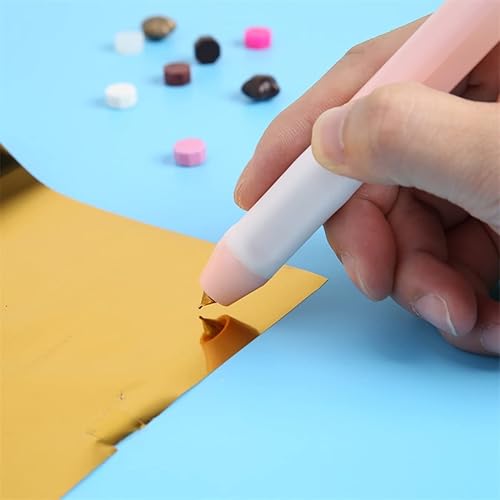 Miniatura 8 de Juego de bolígrafos de papel de aluminio térmico y rollos de papel de aluminio activado para hacer tarjetas, kits de herramientas de álbumes de